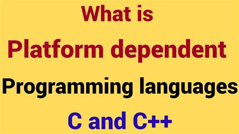 Is HTML platform dependent language?